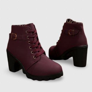 KATNI | Χοντρές μπότες με κορδόνια και αγκράφα