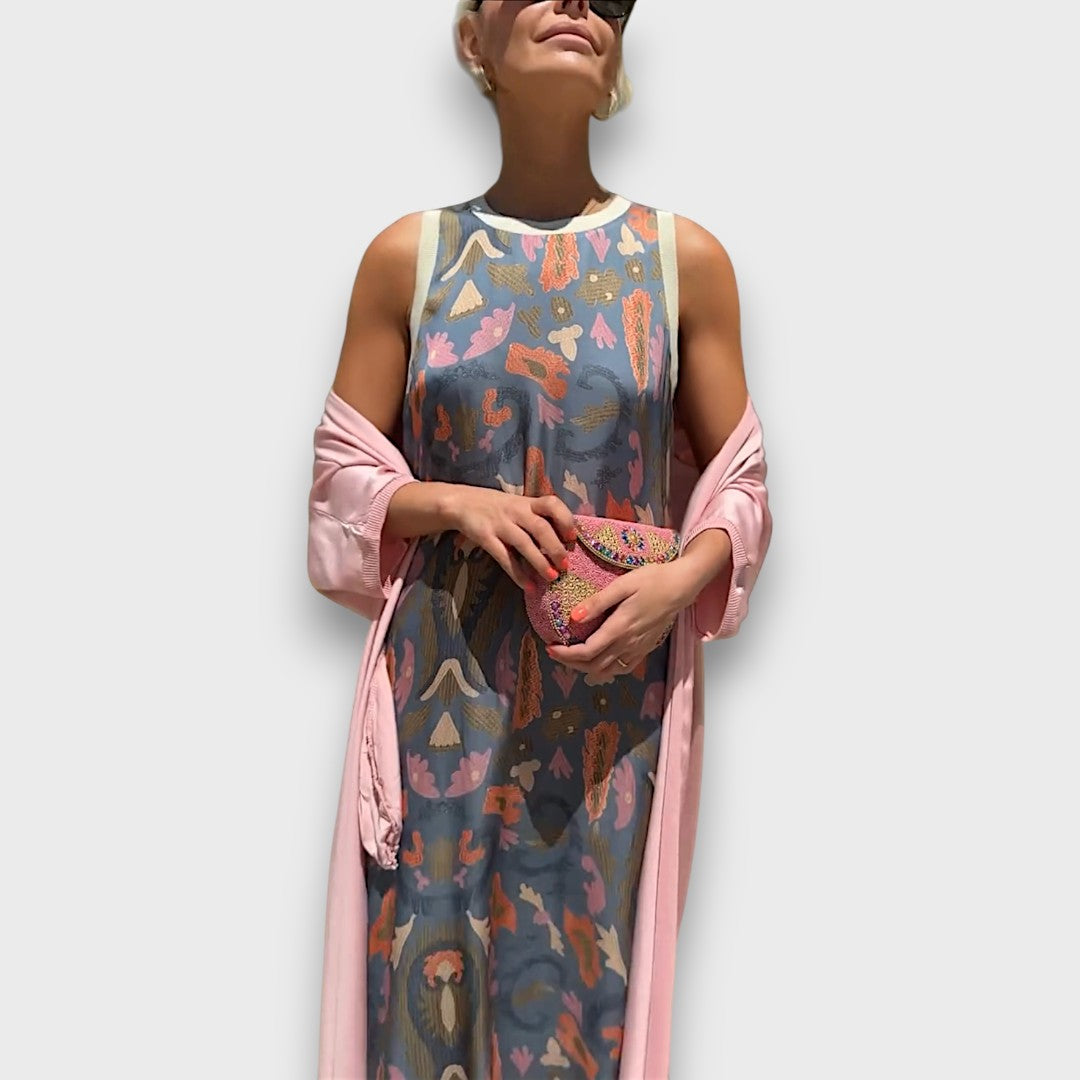 Lindiwe – Elegant Maxi Dress with Cardigan