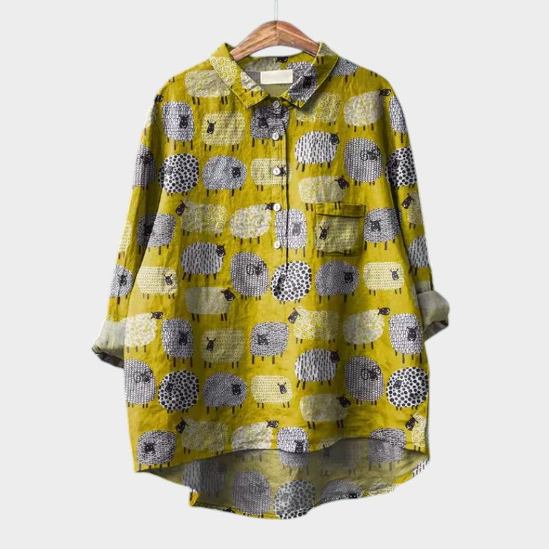 Γκούννα | Premium μπλούζα με δαντελένια λεπτομέρεια