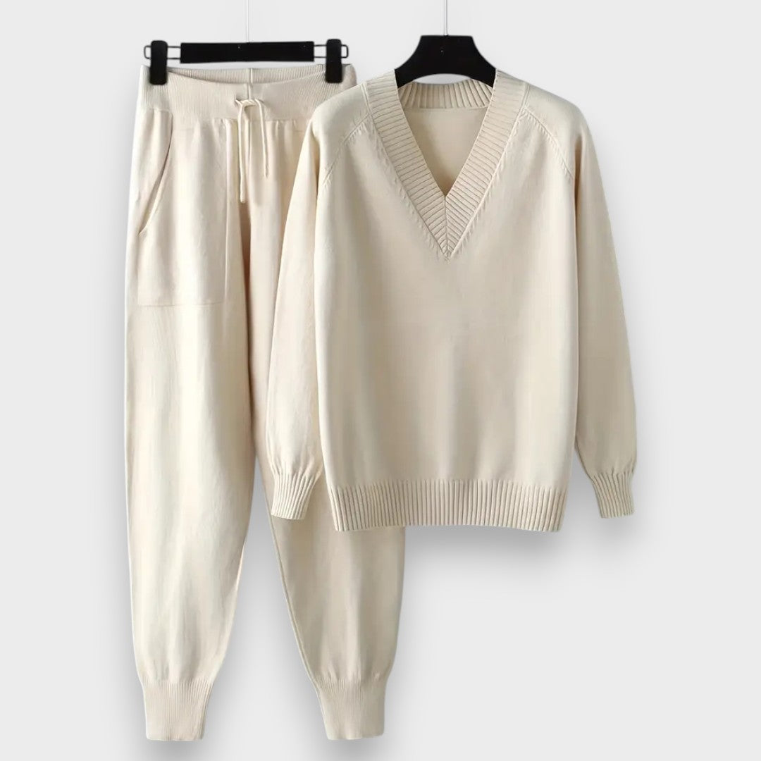 Θαλάσσιο | Σετ Δύο Τεμαχίων με Μακριά Μανίκια