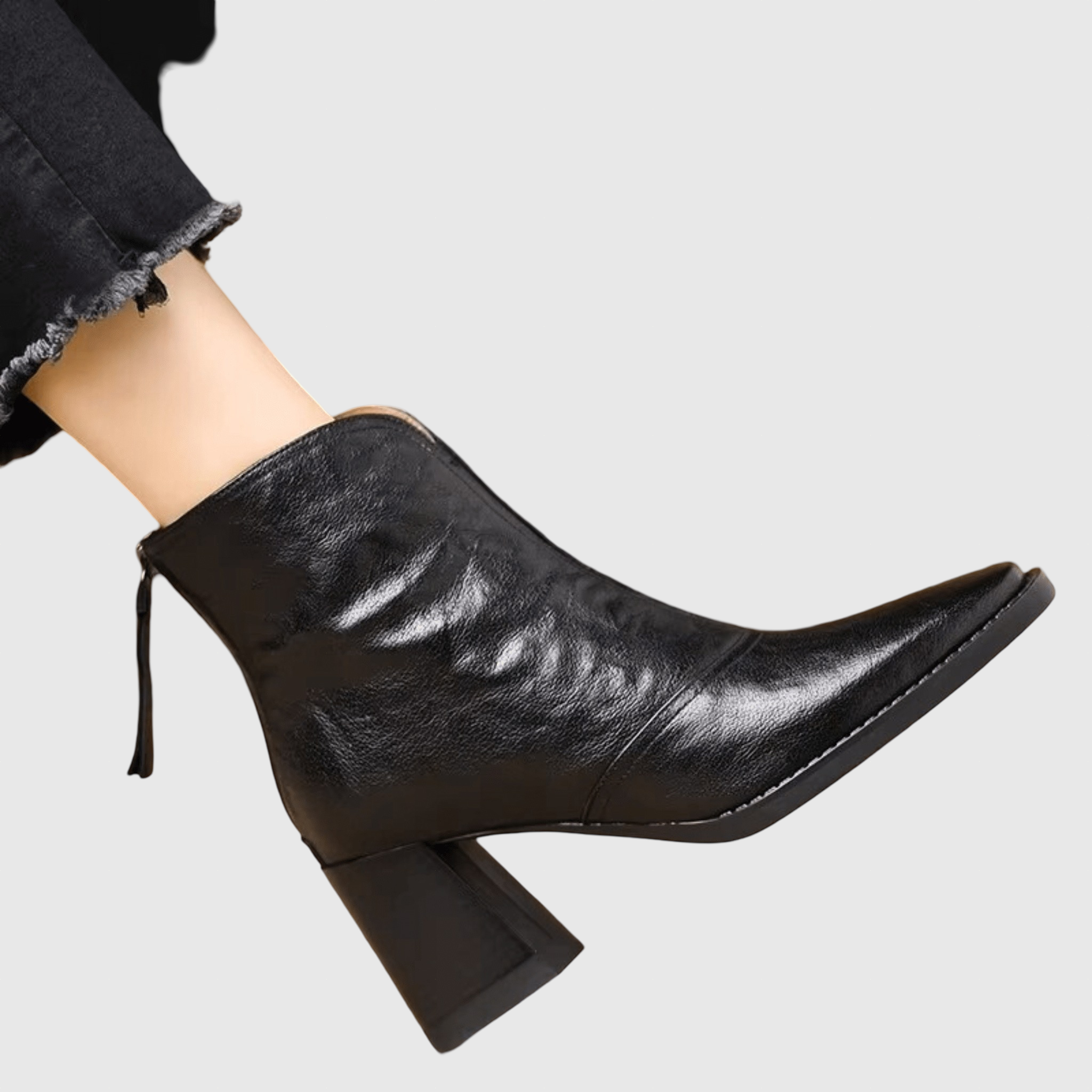 Αθηνά | Πολυτελή Μποτάκια με Μέτριο Τακούνι