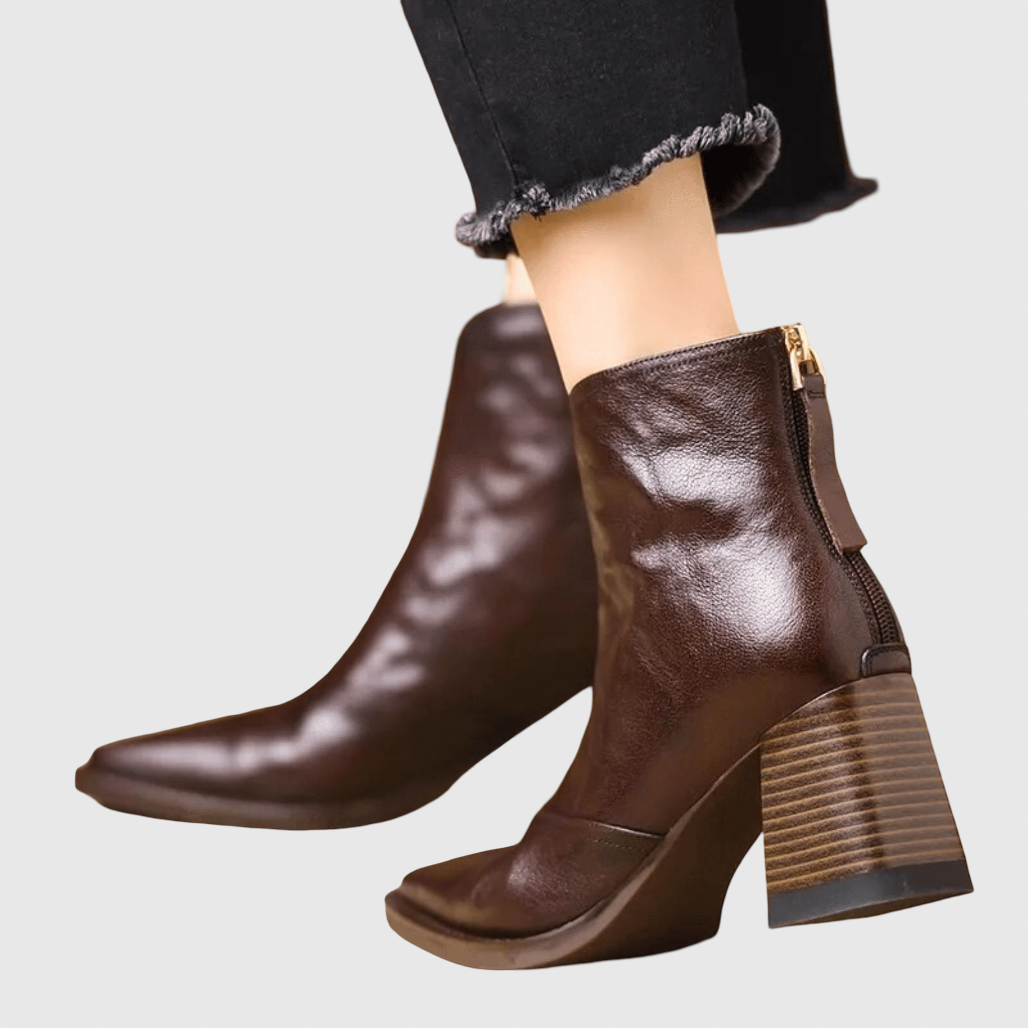 Αθηνά | Πολυτελή Μποτάκια με Μέτριο Τακούνι
